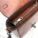 Retro Small Bag Women Lock Shoulder Messenger Bag Portable