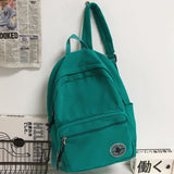 Solid School Bags College Student Women Backpacks Travel Ladies Laptop