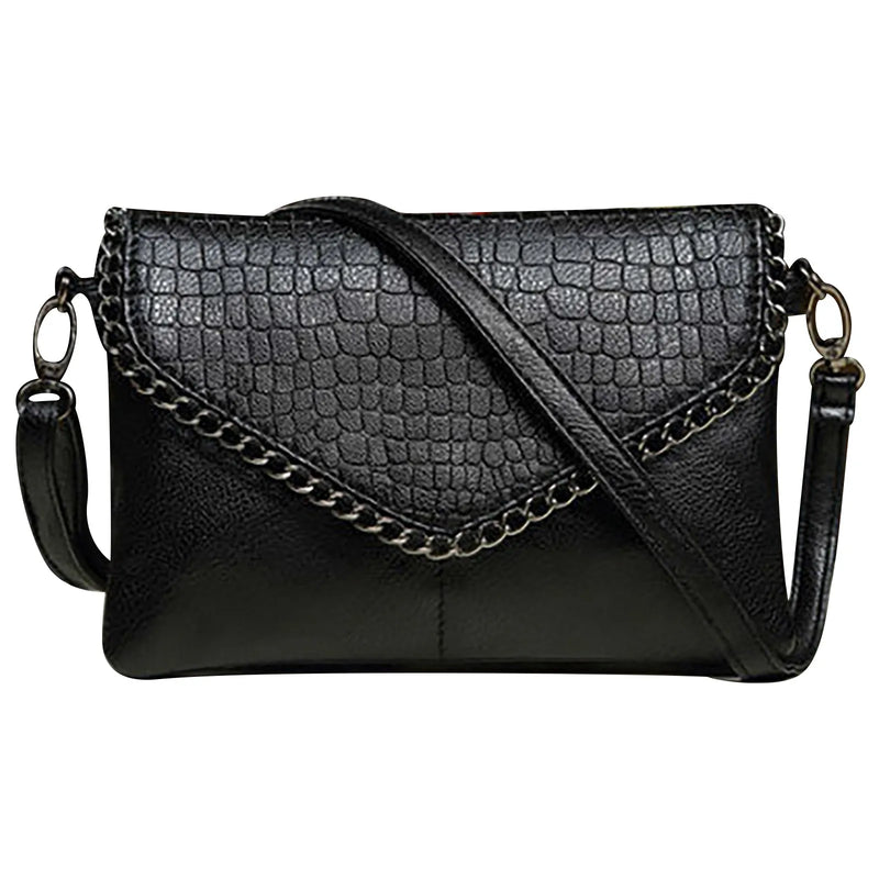 Soft Leather Envelope Bag Clutch Shoulder Handbag Purse Totes