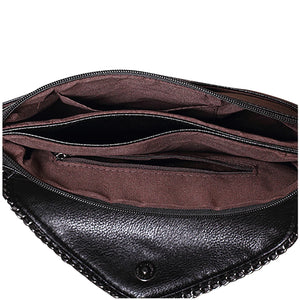 Soft Leather Envelope Bag Clutch Shoulder Handbag Purse Totes