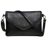 Soft Leather Envelope Bag Clutch Shoulder Handbag Purse Totes