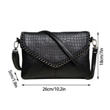 Soft Leather Envelope Bag Clutch Shoulder Handbag Purse Totes