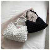 Retro Shoulder Bag for Women Square Underarm Handbag