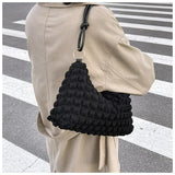 Retro Shoulder Bag for Women Square Underarm Handbag