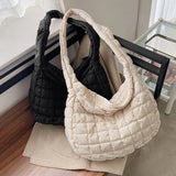 Eiderdown Shoulder Bag PU Leather Totes Clutch Bag