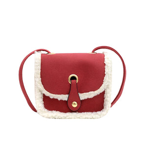 Solid Shoulder Messenger Bag PU Leather Envelope Women Handbags Totes Bags