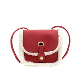 Solid Shoulder Messenger Bag PU Leather Envelope Women Handbags Totes Bags