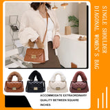 Solid Shoulder Messenger Bag Women Handbags Totes Bags PU Leather Crossbody Bags