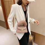 Solid Shoulder Messenger Bag Women Handbags Totes Bags PU Leather Crossbody Bags