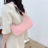 Top-handle Clutch in Beige Pink Color