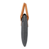 Men's Business Briefcase Soft Handle Magnetic Buckle Laptop Handbag