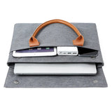 Men's Business Briefcase Soft Handle Magnetic Buckle Laptop Handbag