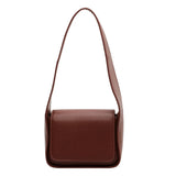 Solid Women Flap Underarm Bag PU Leather Crossbody Shoulder Bags
