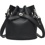 Small Bucket Bag PU Leather Women's Handbag Shoulder Messenger Bag