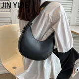 Small PU Leather Saddle Shoulder Bag for Women Handbags and Purses