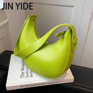 Small PU Leather Saddle Shoulder Bag for Women Handbags and Purses