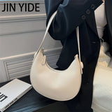 Small PU Leather Saddle Shoulder Bag for Women Handbags and Purses