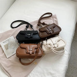 Small PU Leather Shoulder Bags for Women Flap Bag Crossbody Handbags