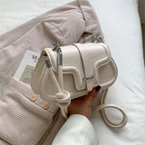 Small PU Leather Shoulder Bags for Women Flap Bag Crossbody Handbags