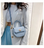 Women's Small Tote Bag PU Leather Handbag