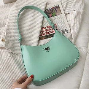 Women's PU Leather Shoulder Tote Bag Hasp Handbag