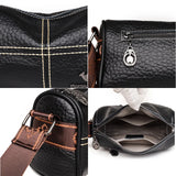 Soft Leather Crossbody Bag for Women Lady Tote Sac
