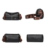 Soft Leather Crossbody Bag for Women Lady Tote Sac