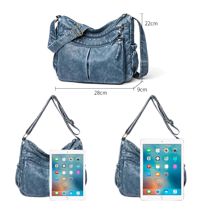 Vintage Leather Women's Shoulder Bag Crossbody Purse Messenger Hobo Bag