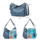 Vintage Leather Women's Shoulder Bag Crossbody Purse Messenger Hobo Bag