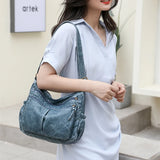 Vintage Leather Women's Shoulder Bag Crossbody Purse Messenger Hobo Bag