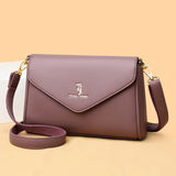 Solid Square Shoulder Bags Women's Handbag Small Flap Messenger Bag