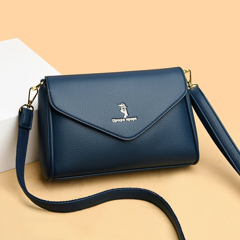 Solid Square Shoulder Bags Women's Handbag Small Flap Messenger Bag