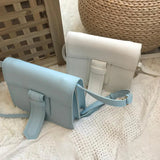 Solid Suture PU Leather Crossbody Bags For Women Small Shoulder Handbags