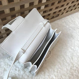 Solid Suture PU Leather Crossbody Bags For Women Small Shoulder Handbags