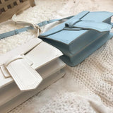 Solid Suture PU Leather Crossbody Bags For Women Small Shoulder Handbags