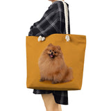 Dog Print Tote Bag for Women, High Capacity Casual Travel Shoulder Bag