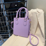 Women's Solid Top-handle Crossbody Bag Pu Leather Large Purse Shoulder Bag
