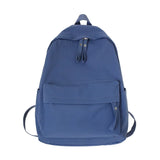 Solid Travel Backpack for Teenage Girls Nylon Shoulder Bags