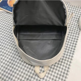 Solid Travel Backpack for Teenage Girls Nylon Shoulder Bags