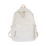 Solid Travel Backpack for Teenage Girls Nylon Shoulder Bags