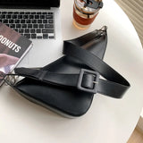 Faux Leather Shoulder Bag for Women Adjustable Strap Crossbody Bag
