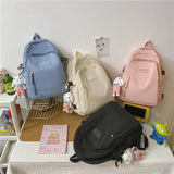 Waterproof Unisex Laptop School Backpack for Teenage Girl