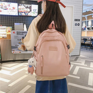 Waterproof Unisex Laptop School Backpack for Teenage Girl