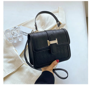 Vintage PU Leather Shoulder Bag for Women Crossbody Handbag Purse Tote