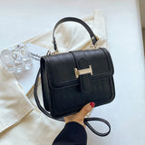 Vintage PU Leather Shoulder Bag for Women Crossbody Handbag Purse Tote