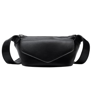 Women's Leather Crossbody Waist Bag for Travel