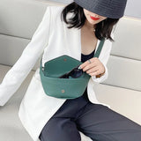 Women's Leather Crossbody Waist Bag for Travel