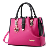 Pink Shoulder Handbag Wallet Women Vintage Messenger Bags Top-Handle
