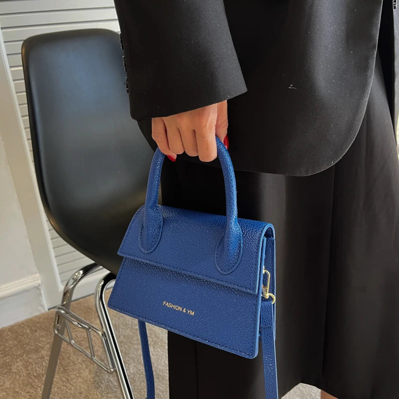 Solid Women's Clutch Bag Single Handle Crossbody Messenger Bag
