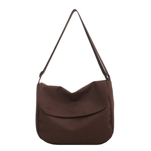 Waterproof Nylon Women's Crossbody Bag - Solid Shoulder Bag